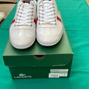 Lacoste Mens shoes, color white , size 9